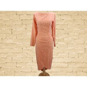 1960's Peach Pencil Dress